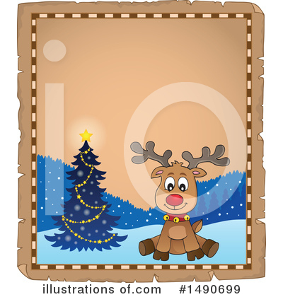 Royalty-Free (RF) Reindeer Clipart Illustration by visekart - Stock Sample #1490699