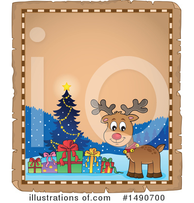 Royalty-Free (RF) Reindeer Clipart Illustration by visekart - Stock Sample #1490700