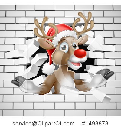 Royalty-Free (RF) Reindeer Clipart Illustration by AtStockIllustration - Stock Sample #1498878