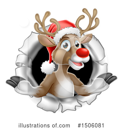 Royalty-Free (RF) Reindeer Clipart Illustration by AtStockIllustration - Stock Sample #1506081