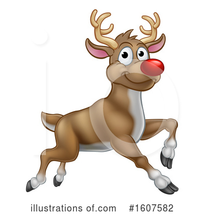 Royalty-Free (RF) Reindeer Clipart Illustration by AtStockIllustration - Stock Sample #1607582