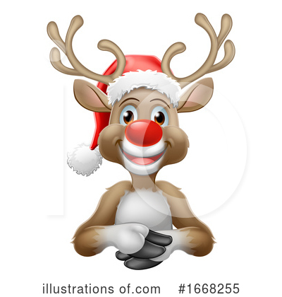 Royalty-Free (RF) Reindeer Clipart Illustration by AtStockIllustration - Stock Sample #1668255
