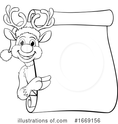 Royalty-Free (RF) Reindeer Clipart Illustration by AtStockIllustration - Stock Sample #1669156