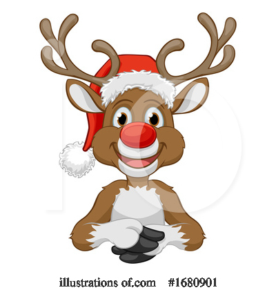 Royalty-Free (RF) Reindeer Clipart Illustration by AtStockIllustration - Stock Sample #1680901