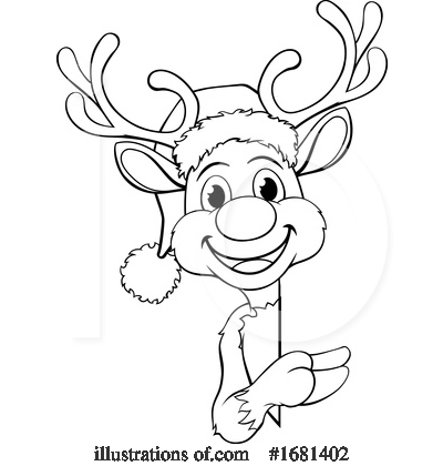 Royalty-Free (RF) Reindeer Clipart Illustration by AtStockIllustration - Stock Sample #1681402