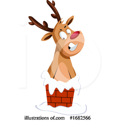 Royalty-Free (RF) Reindeer Clipart Illustration by Morphart Creations - Stock Sample #1682566