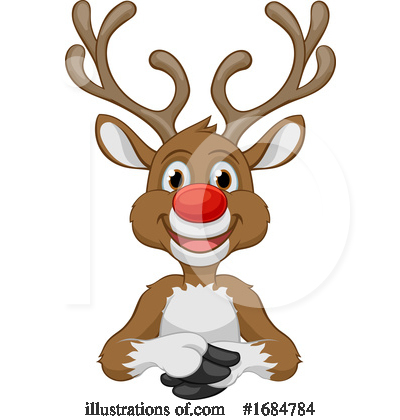 Royalty-Free (RF) Reindeer Clipart Illustration by AtStockIllustration - Stock Sample #1684784