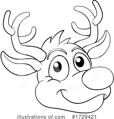Royalty-Free (RF) Reindeer Clipart Illustration by AtStockIllustration - Stock Sample #1729421