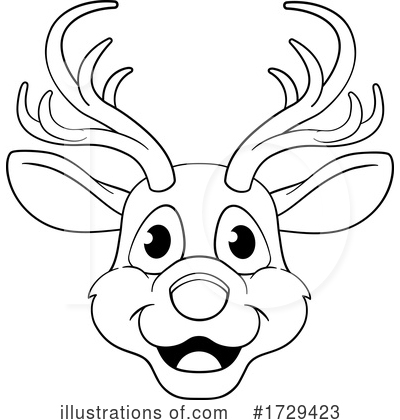 Royalty-Free (RF) Reindeer Clipart Illustration by AtStockIllustration - Stock Sample #1729423