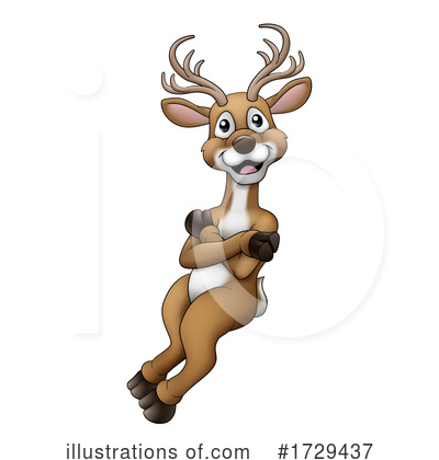 Royalty-Free (RF) Reindeer Clipart Illustration by AtStockIllustration - Stock Sample #1729437