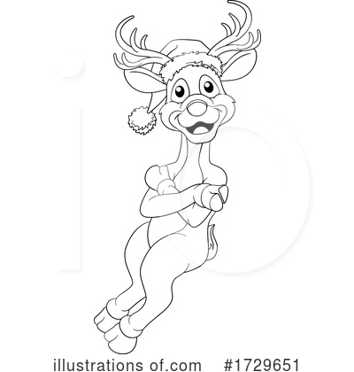 Royalty-Free (RF) Reindeer Clipart Illustration by AtStockIllustration - Stock Sample #1729651