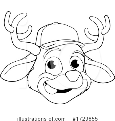 Royalty-Free (RF) Reindeer Clipart Illustration by AtStockIllustration - Stock Sample #1729655