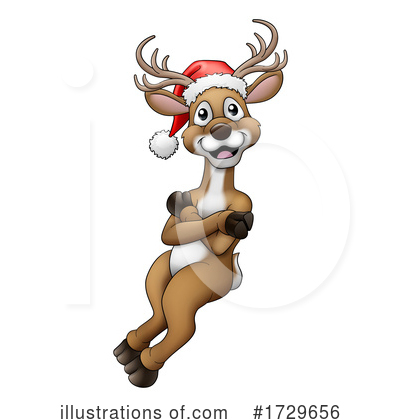 Royalty-Free (RF) Reindeer Clipart Illustration by AtStockIllustration - Stock Sample #1729656