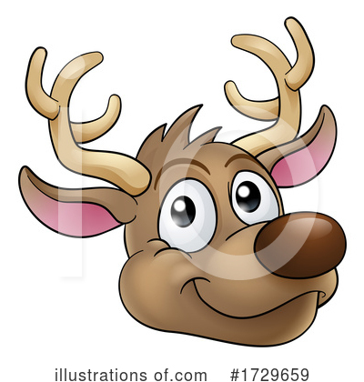 Royalty-Free (RF) Reindeer Clipart Illustration by AtStockIllustration - Stock Sample #1729659
