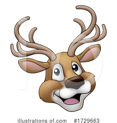 Royalty-Free (RF) Reindeer Clipart Illustration by AtStockIllustration - Stock Sample #1729663