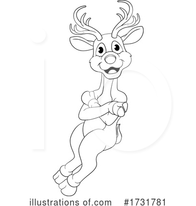 Royalty-Free (RF) Reindeer Clipart Illustration by AtStockIllustration - Stock Sample #1731781
