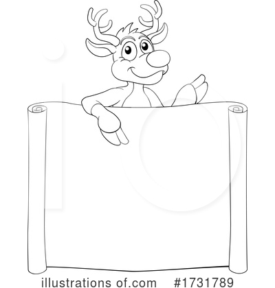 Royalty-Free (RF) Reindeer Clipart Illustration by AtStockIllustration - Stock Sample #1731789