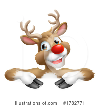 Royalty-Free (RF) Reindeer Clipart Illustration by AtStockIllustration - Stock Sample #1782771