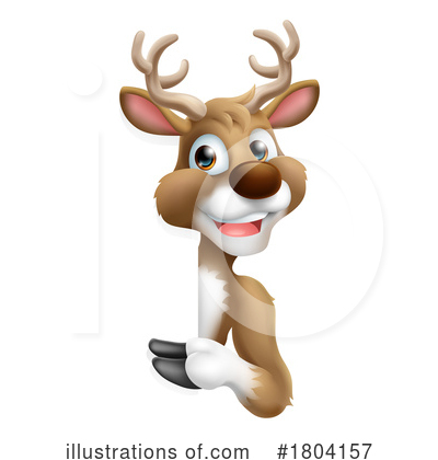 Royalty-Free (RF) Reindeer Clipart Illustration by AtStockIllustration - Stock Sample #1804157