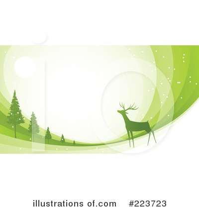 Royalty-Free (RF) Reindeer Clipart Illustration by Qiun - Stock Sample #223723