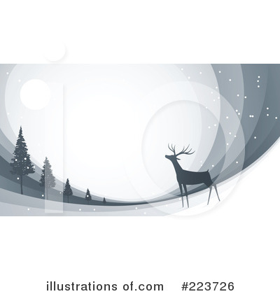 Royalty-Free (RF) Reindeer Clipart Illustration by Qiun - Stock Sample #223726