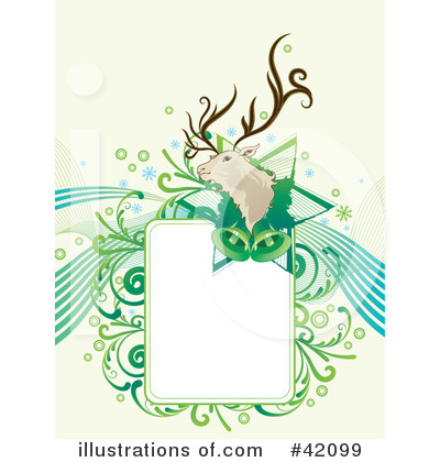 Royalty-Free (RF) Reindeer Clipart Illustration by L2studio - Stock Sample #42099