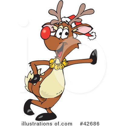 Reindeer Clipart #42686 by Dennis Holmes Designs
