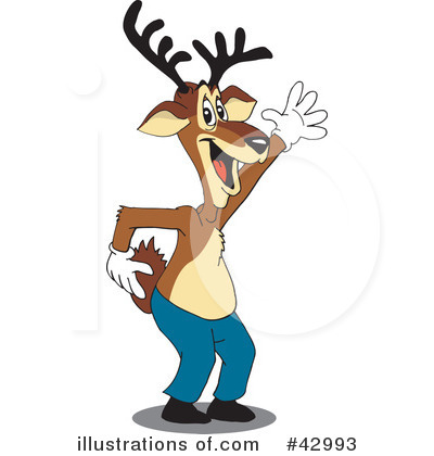 Reindeer Clipart #42993 by Dennis Holmes Designs