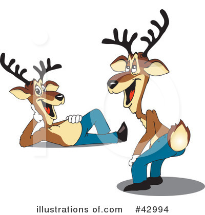 Royalty-Free (RF) Reindeer Clipart Illustration by Dennis Holmes Designs - Stock Sample #42994