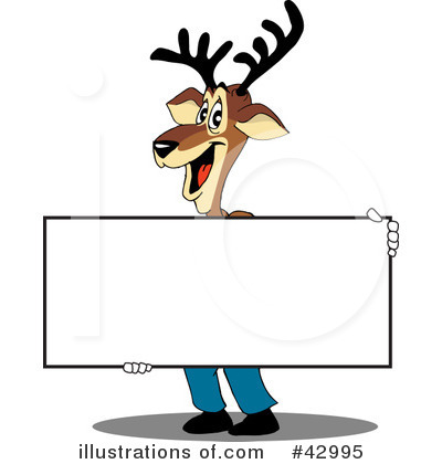 Royalty-Free (RF) Reindeer Clipart Illustration by Dennis Holmes Designs - Stock Sample #42995