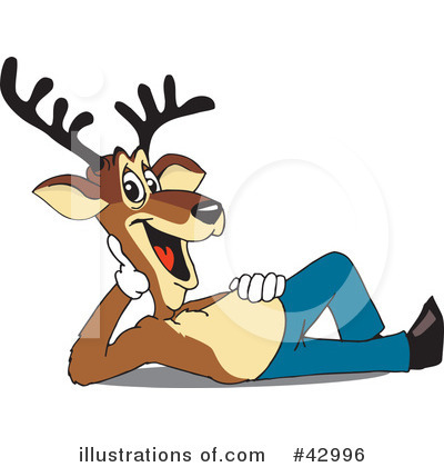 Reindeer Clipart #42996 by Dennis Holmes Designs