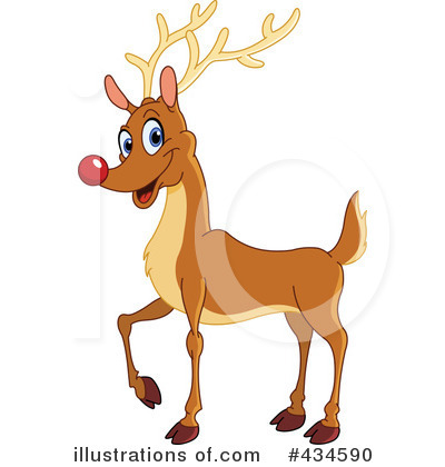 Royalty-Free (RF) Reindeer Clipart Illustration by yayayoyo - Stock Sample #434590