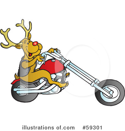 Royalty-Free (RF) Reindeer Clipart Illustration by Snowy - Stock Sample #59301