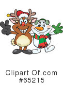 Reindeer Clipart #65215 by Dennis Holmes Designs