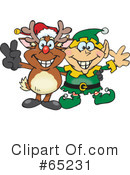 Reindeer Clipart #65231 by Dennis Holmes Designs