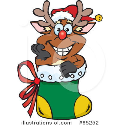 Royalty-Free (RF) Reindeer Clipart Illustration by Dennis Holmes Designs - Stock Sample #65252