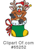 Reindeer Clipart #65252 by Dennis Holmes Designs
