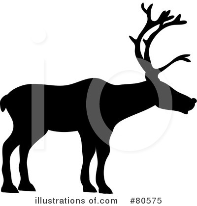 Royalty-Free (RF) Reindeer Clipart Illustration by Pams Clipart - Stock Sample #80575