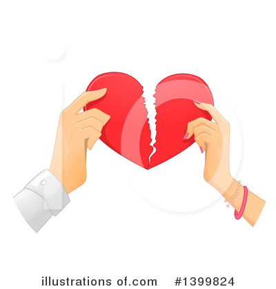 Broken Heart Clipart #1399824 by BNP Design Studio
