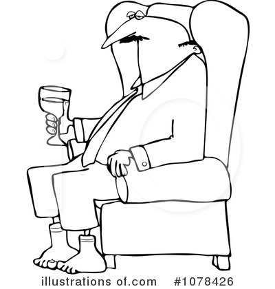 Royalty-Free (RF) Relaxing Clipart Illustration by djart - Stock Sample #1078426