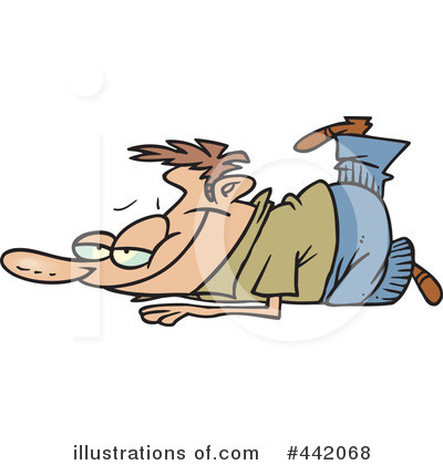 Royalty-Free (RF) Relaxing Clipart Illustration by toonaday - Stock Sample #442068