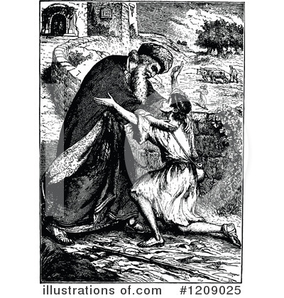 Royalty-Free (RF) Religion Clipart Illustration by Prawny Vintage - Stock Sample #1209025