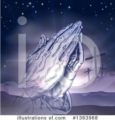 Prayer Clipart #1363968 by AtStockIllustration