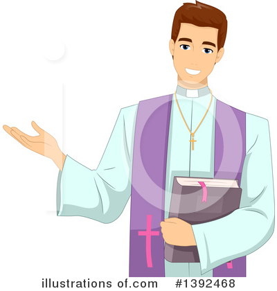 Priest Clipart #1392468 by BNP Design Studio