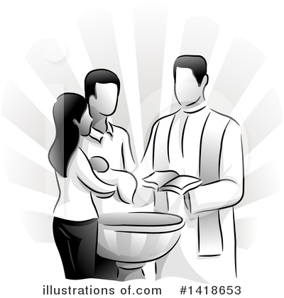 Baptism Clipart #1418653 by BNP Design Studio