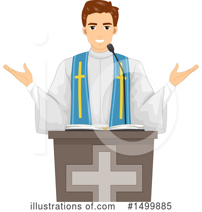 Priest Clipart #1499885 by BNP Design Studio