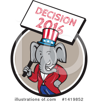Royalty-Free (RF) Republican Clipart Illustration by patrimonio - Stock Sample #1419852