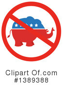 Republican Elephant Clipart #1389388 by Hit Toon