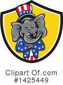 Republican Elephant Clipart #1425449 by patrimonio