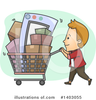 Shopping Cart Clipart #1403055 by BNP Design Studio